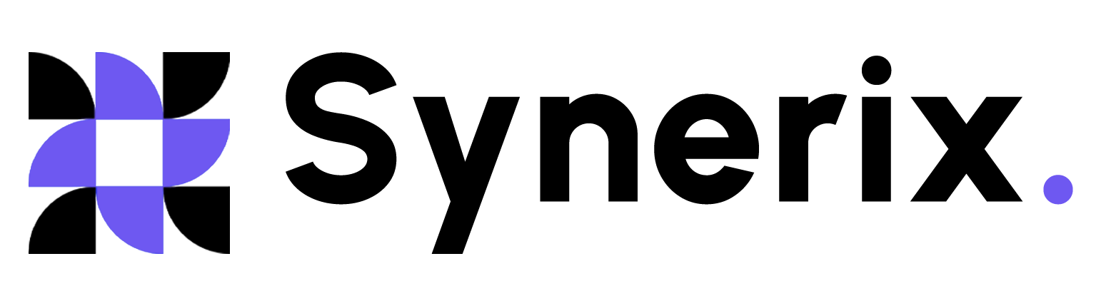 Logo black purple Synerix